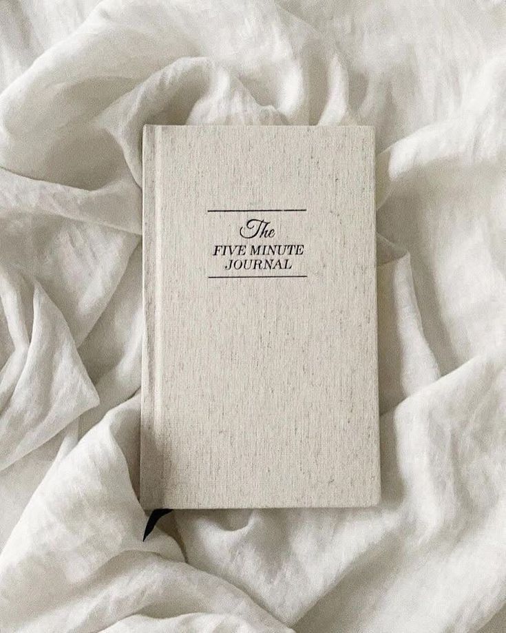 Journal on bed